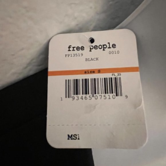 NWT Free People Truth Or Square Duo Bodysuit Small Black - Picture 8 of 9